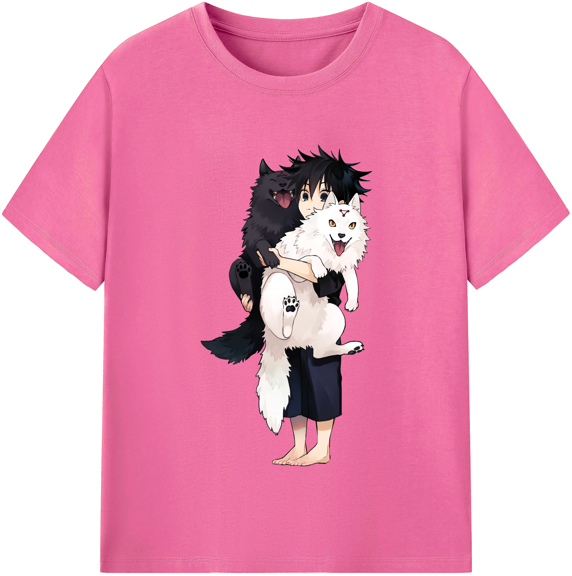 （画像用） 呪術廻戦 Jujutsu Kaisen レディースカジュアルプリントTシャツ（綿100％）